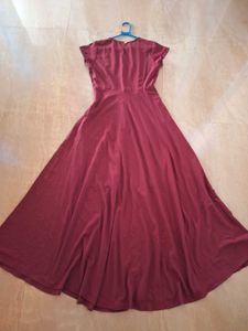 Maroon / Wine Red Maxi Long Gown