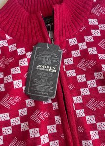 Patterned Zip-Up Cardigan