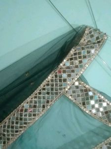 Embellished Teal Dupatta