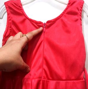 Coral Color Girls Dress