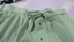 Cute Green Gingham Mini Skirt