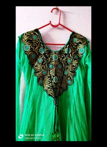 Flared Anarkali Suit 💚