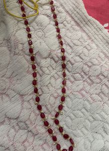 onex Elegant Ruby, Pearl Necklace