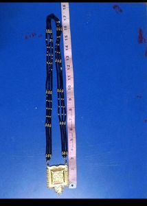 Black Beads Gold Mangalsutra