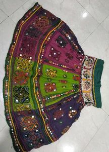 Bohemian Mirror Work Ethnic Skirt