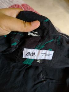 Black Abstract Print Shirt