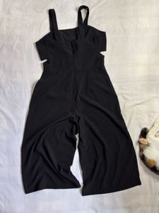 Chic Black Cut-Out Jumpsuit