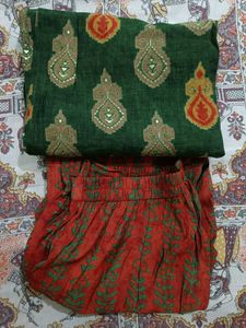 Green Kurta set