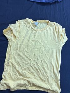 Yellow Casual T-Shirt