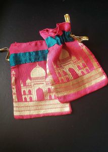 Mini Potli Bags (Set Of 2)
