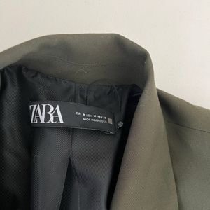 Zara Knotted Cropped Blazer Top