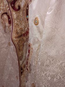 Men's Cream maroon Embroidered ethnic Sherwani
