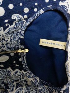 Shimmery Blue Party Top