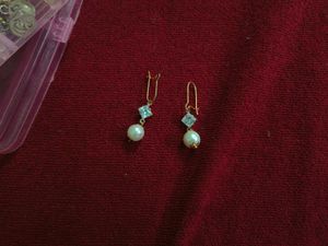 Elegant Pearl and Crystal Drop Earrings