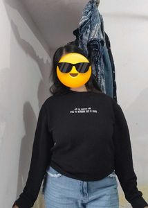 Black Graphic Sweatshirt