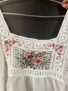Floral Embroidered Top