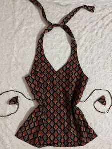 Desi vintage Halter Kurti