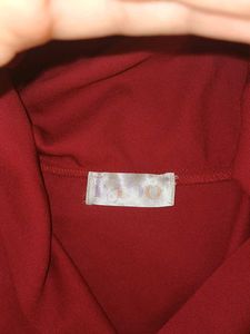 Burgundy Cowl Neck Top