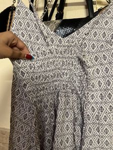 Cute Printed Spaghetti Strap Dress