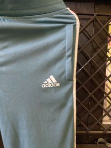 Adidas Teal 3-Stripe Track Pants
