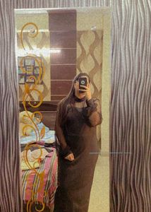 Black Maxi Dress with Sheer Sleeves