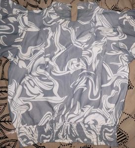 Elegant Light Gray Blouse