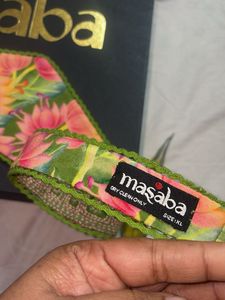 Masaba Green Floral waist belt