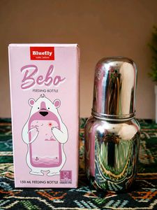 Bluefly Bebo Stainless Steel Feeding Bottle 150 ML