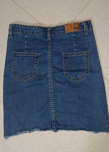 Classic Blue Denim Mini Skirt