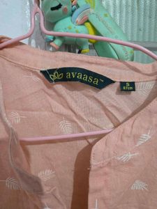 Women's Pink Printed Sleeveless Kurta