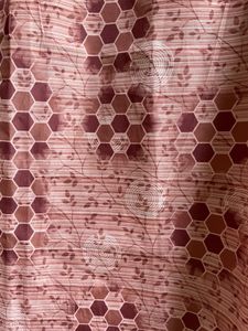 Stylish Pink Hexagon Print Sleeveless Top