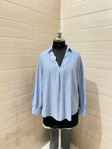 H&amp;M Oversized Striped  Blouse