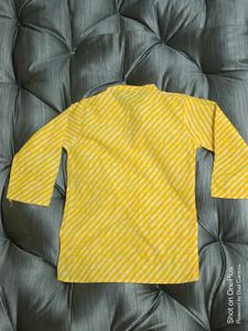 Yellow Striped Kurta
