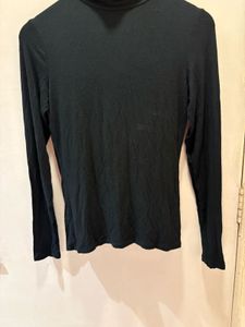 Classic Black Turtleneck Top