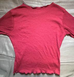FREE SHIPPING - Burgundy Ribbed Crop Top
