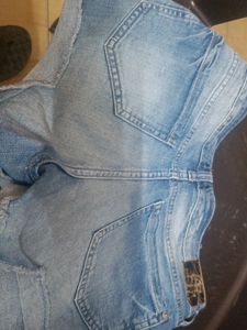 Distressed Denim Shorts