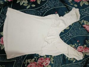 Chic White Ruffle Off-Shoulder Top