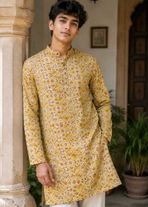 ETHNIC YELLOW KURTA