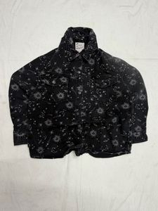 Celestial Print Denim Shirt