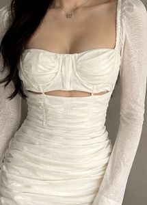 Elegant corset Ruched Sheath Dress
