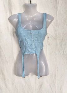 13146. Ribbed Asymmetrical Tank Top