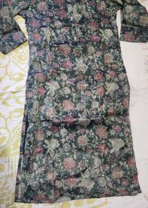 Elegant Floral Print Kurta