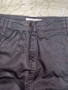 Stylish Dark Grey Cargo Skirt