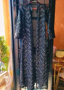 Black Sequin party wear Jacket dress