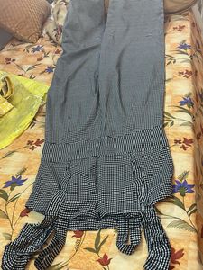 Checkered Wide Leg Jumpsuit