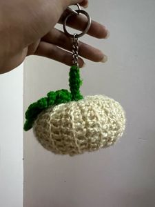 Handmade Crochet Clover Keychain