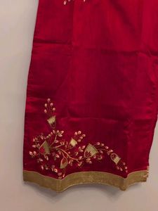 Elegant Dark Pink Embroidered Kurta with dupatta