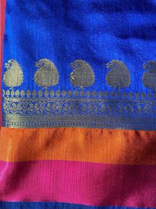 Vibrant Silk Blend Saree