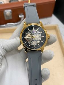 Tommy Hilfiger Grey Gold Silicon Belt ⌚