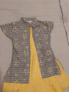 Cute Yellow Dress with Jacket